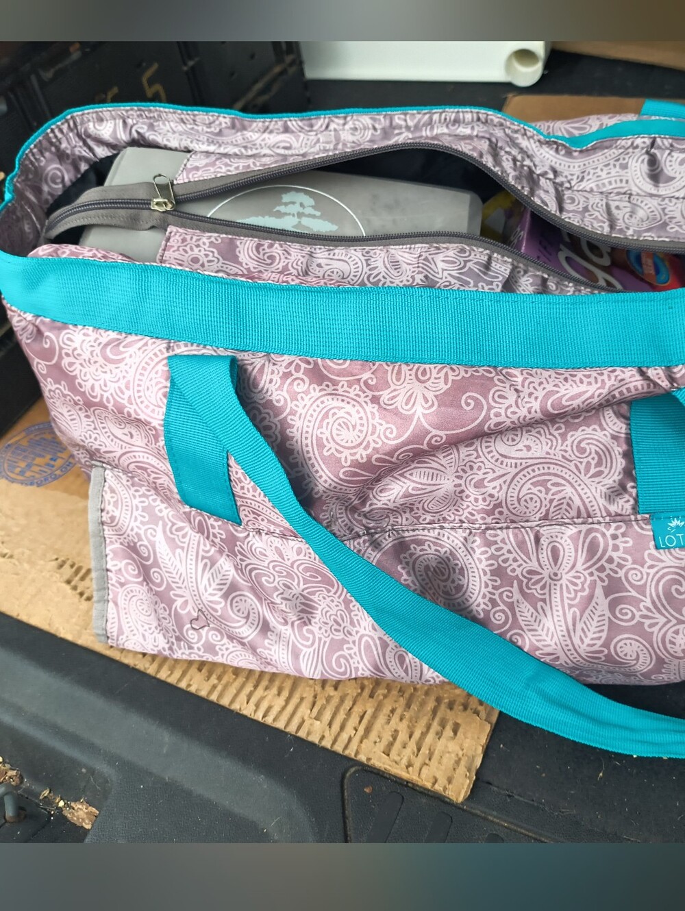 Lotus Yoga Tote Carrying Bag